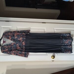Stunning dress in pinks and blues